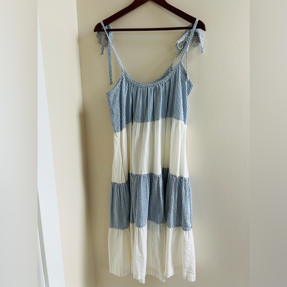 Vintage Midi Seersucker Sundress